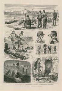 Skisser på Wimbledon Rifle Meeting av English School