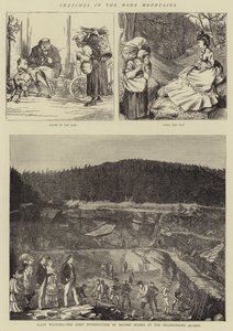 Skisser i Harz-fjellene (gravering) av English School