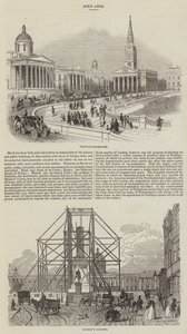 Skisser av Trafalgar Square (gravering) av English School
