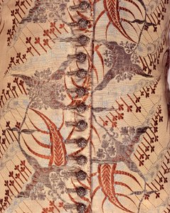 Vest med ermer, ca. 1705-15 (silke og brokade) av English School