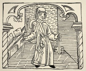 Smith, aus Game of Chess von William Caxton, veröffentlicht 1480 (Sepia-Foto) von English School