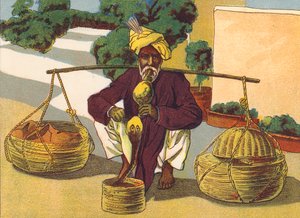 Schlangenbeschwörer, Indien von English School