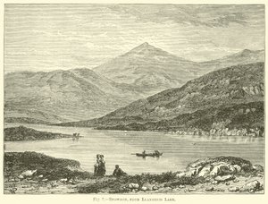 Snowdon, fra Llanberis Lake av English School