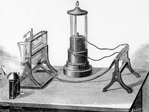 Soemmerings Perfected Telegraph, 1883 av English School
