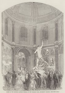 Soiree of the Suburban Artisan Schools, i Flaxman Hall, University College (gravering) av English School