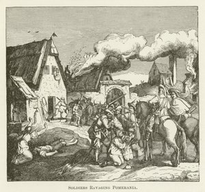 Soldater herjer i Pommern av English School