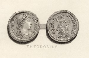 Solidus-mynt fra Theodosius den stores tid