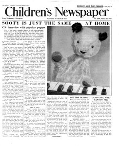 Sooty, forsiden av 