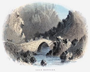 Souk Barrada (farget gravering) av English School