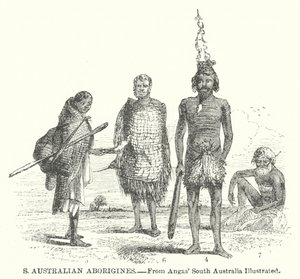 Sør-australske aboriginer (gravering) av English School