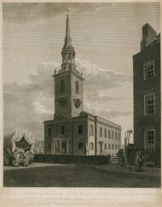 Sørutsikt over St Marys Church, Islington, London av English School