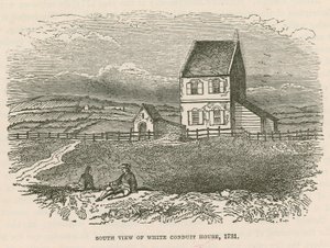 Sørutsikt over White Conduit House, Islington, London av English School