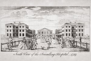 Sørvisning av Foundling Hospital, London, 1749 av English School