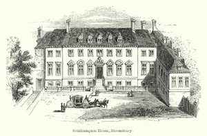 Southampton House, Bloomsbury (gravering) av English School