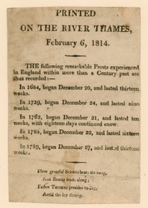 Suvenir fra frostmessen fra 1814 av English School