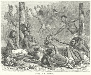 Sowrah-Hochzeit (Gravur) von English School