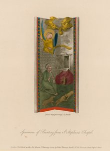 Eksempler av maleri fra St Stephens Chapel av English School