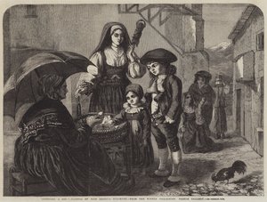 Å bruke en sou (gravering) av English School