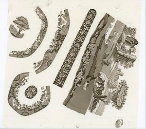 «Spodes italienske» kunstverk (gravering) av English School
