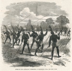 Sports of the Australian Aborigines på Kennington Oval av English School