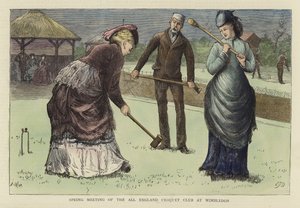 Vårmøte i All England Croquet Club på Wimbledon av English School