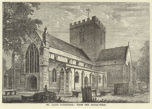 St Asaph Cathedral, fra sør-vest av English School