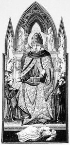 St. Augustine, biskop av Hippo, illustrasjon fra vitenskap og litteratur fra middelalderen og renessansen, skrevet og gravert av Paul Lacroix, 1878 av English School