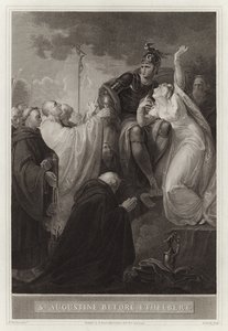 St Augustine før Ethelbert av English School