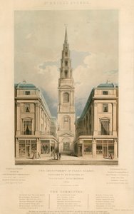 St Brides Avenue; Forbedringen i Fleet Street, London, foreslått utført ved frivillig abonnement, 1825 av English School