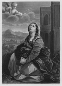 St Catherine, fra bildet i Royal Collection (gravering) av English School
