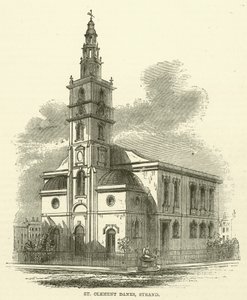 St. Clement Danes, Strand (gravering) av English School
