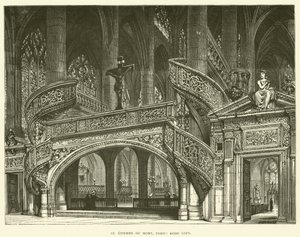 St Etienne du Mont, Paris, Rood Loft (gravering) av English School