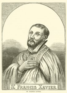 St Francis Xavier (gravering) av English School