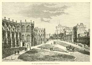 St Georges kapell og runde tårn, Windsor av English School