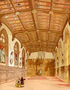St. George#39;s Hall, Windsor (farget gravering) av English School
