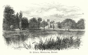 St. Giles#39;s, Wimborne, Dorset (gravering) av English School
