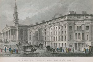 St Martin in the Field Church og Morleys Hotel av English School
