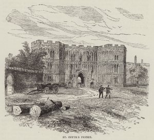 St. Osyths kloster (gravering) av English School