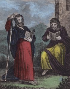 St Paul, Timothy (farget gravering) av English School