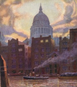 St. Pauls (fargelitografi) av English School