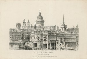 St Pauls Cathedral fra Southwark Bridge av English School