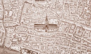 St Pauls og dens nærhet, på Henry VIIIs tid av English School