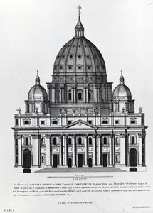 St. Peters, Roma, gravert av C. Campbell av English School