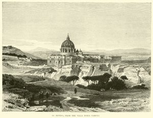 St Peters, fra Villa Doria Pamfili av English School