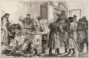 St. Petersburg-politiet oppdager en nihilisttrykkpress, fra 