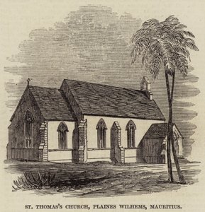 St Thomas's Church, Plaines Wilhems, Mauritius (gravering) av English School