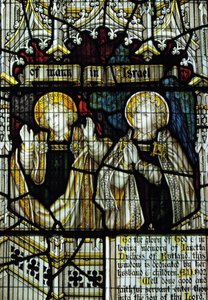 Glassmaleri dedikert til Janetta, 7. hertuginne av Rutland, South Transept av English School