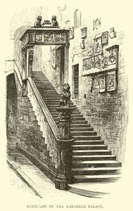 Trappen til Bargello-palasset av English School