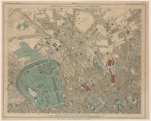 Stanfords Library Kart over London og dets forsteder