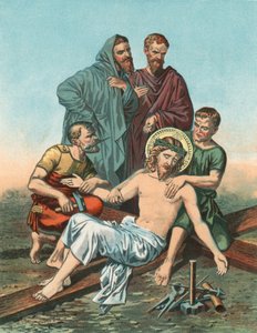 Stasjon XI Jesus er spikret til korset